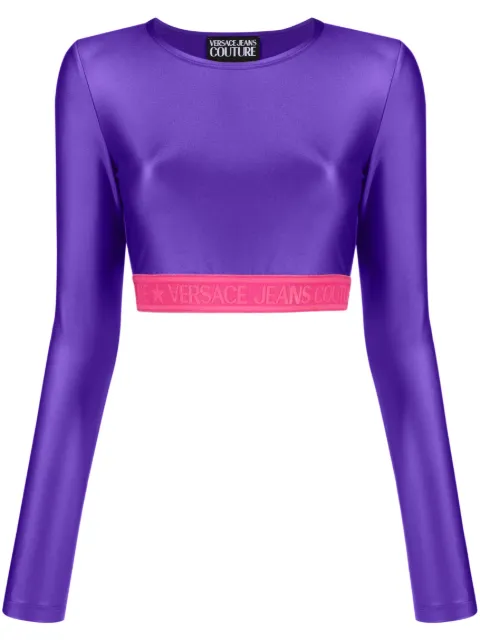 Versace Jeans Couture logo-underband crop top