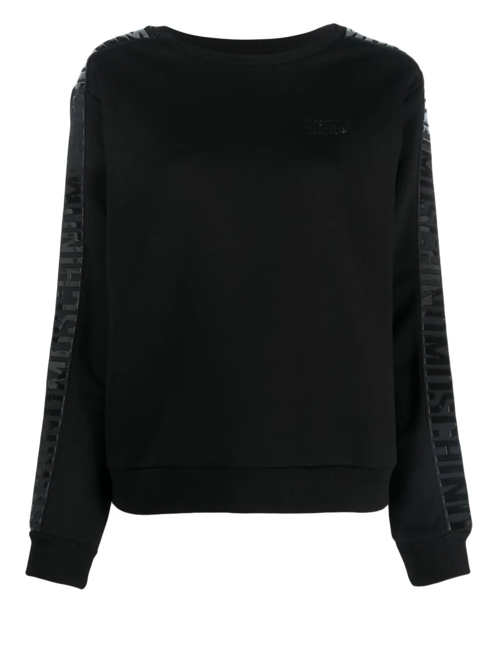 Moschino Sweater met logo-reliëf Zwart