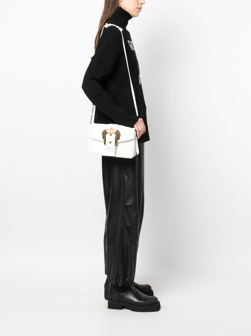 Versace Jeans Couture baroque-buckle Satchel Bag - Farfetch