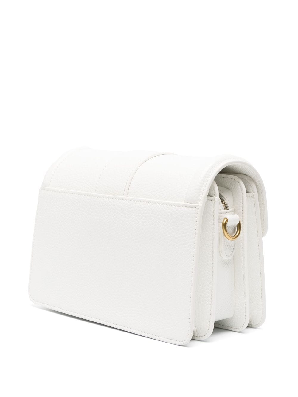 Shop Versace Jeans Couture Baroque-buckle Satchel Bag In White