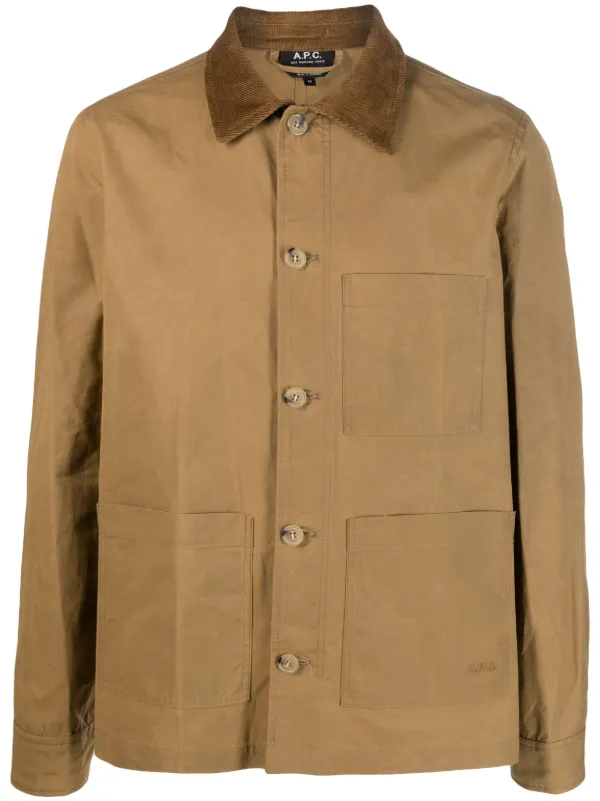 A.P.C. corduroy-collar Shirt Jacket - Farfetch