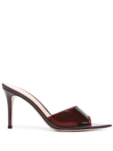 Gianvito Rossi Elle 85mm leather mules
