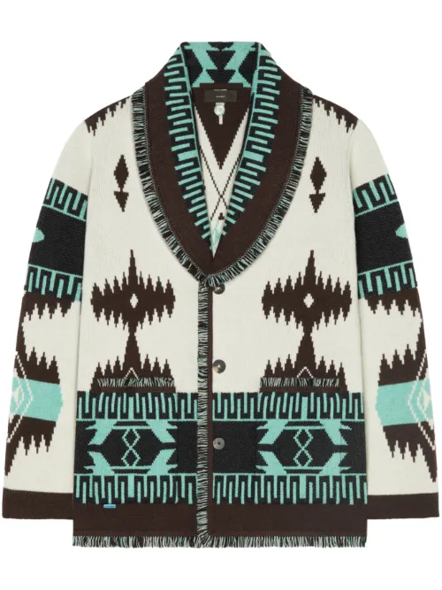 Cardigan en cachemire en jacquard - Alanui - Modalova