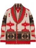 Alanui Icon Jacquard cardigan - Red