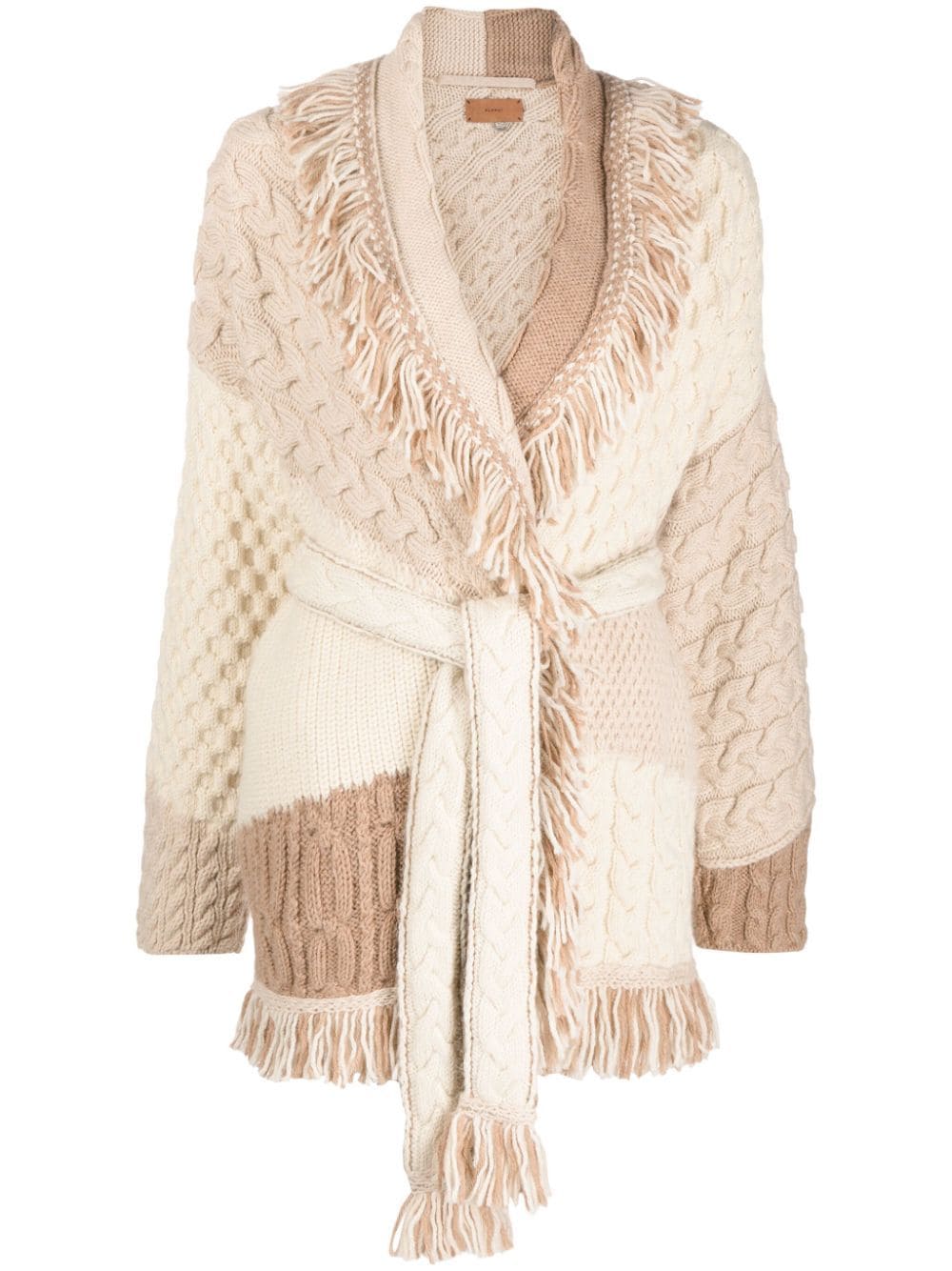 Alanui Talking Glacier wollen vest Beige