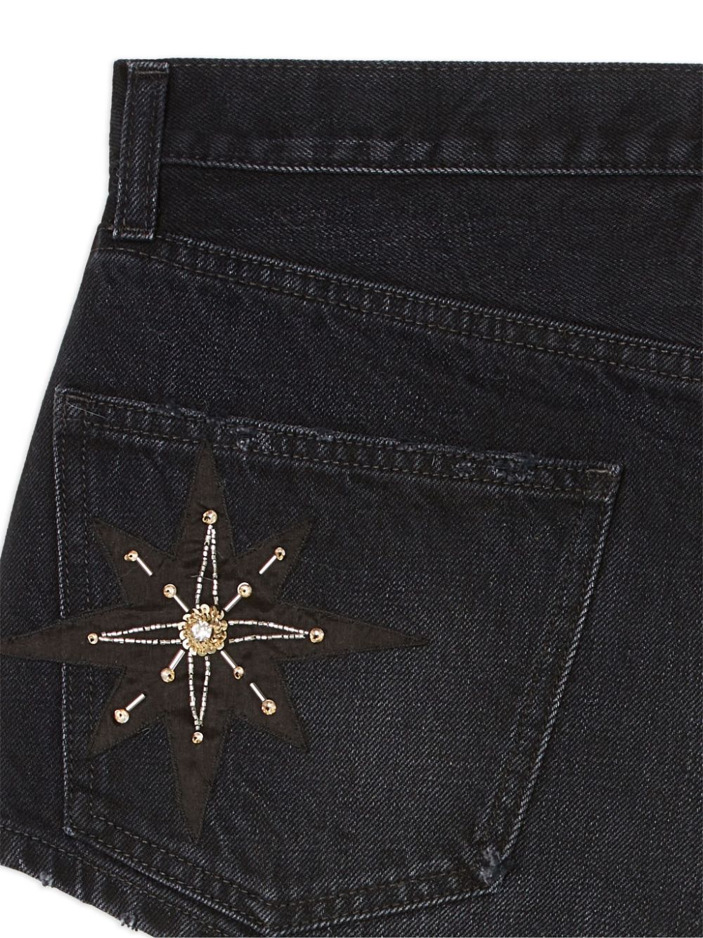 Alanui The Wandering Star denim shorts Women