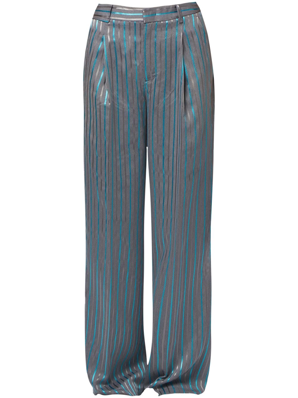 A BETTER MISTAKE Lazy Raver striped trousers - Grey