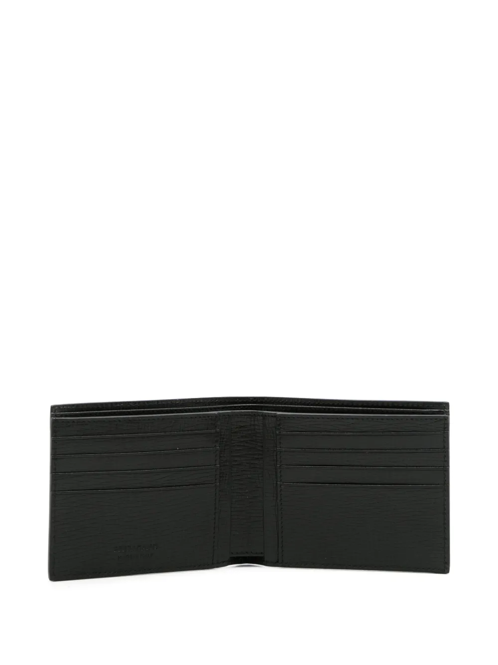 Ferragamo Logo-plaque Bi-fold Wallet In Schwarz