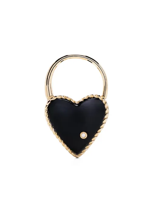 Boucle d'oreille Creole Cadenas Coeur - Yvonne Léon - Modalova