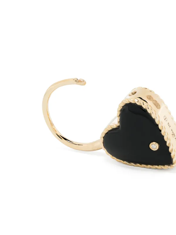 Yvonne Léon Creole Cadenas Coeur ダイヤモンド ピアス