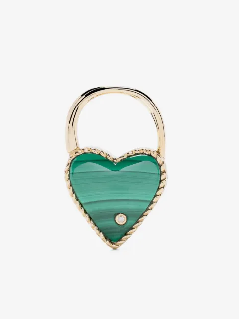 Yvonne Léon Brinco único Creole Cadenas Coeur com diamante