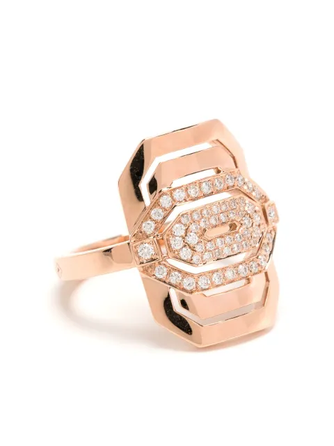 STATEMENT PARIS anillo de coctel Mini My Way en oro rosa de 18kt con diamante