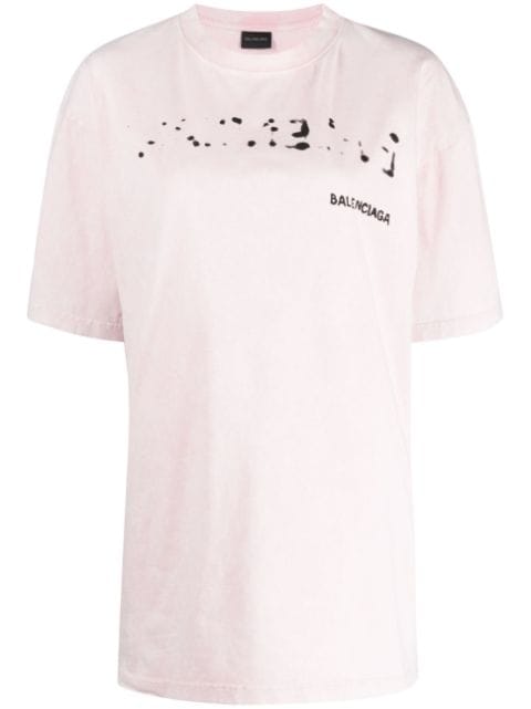 Balenciaga - oversized logo-print T-shirt