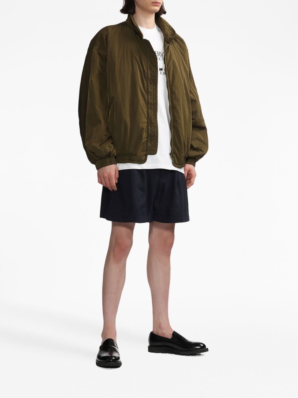 Hed Mayner zip-up bomber jacket - Groen