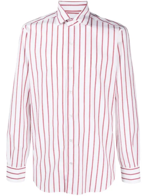 Barba camisa con rayas estampadas