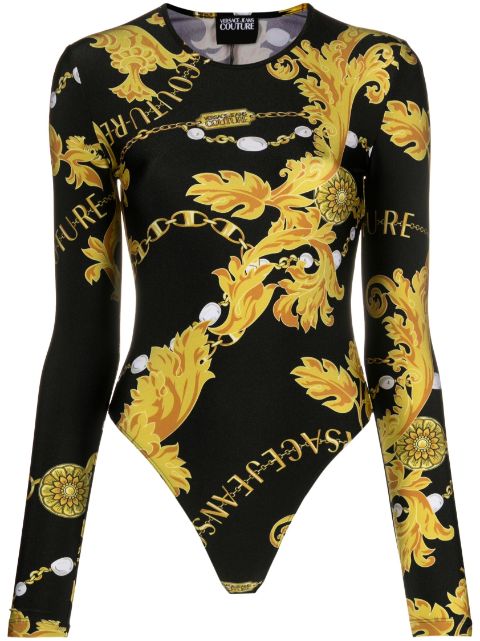Versace Jeans Couture baroque-print bodysuit