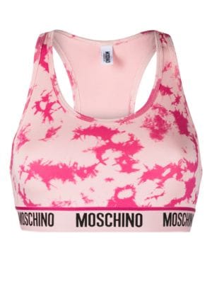Moschino sweet-print Sports Bra - Farfetch