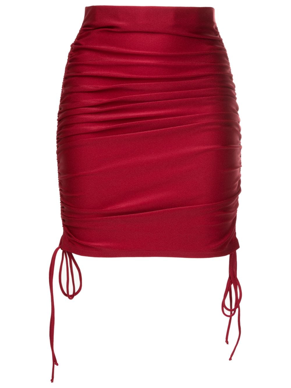 Adriana Degreas Draped-design Thigh-length Skirt In Red