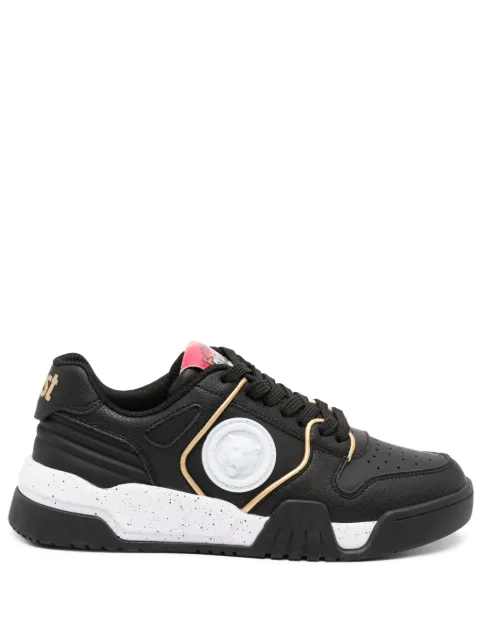 Just Cavalli Tiger Head-motif leather sneakers
