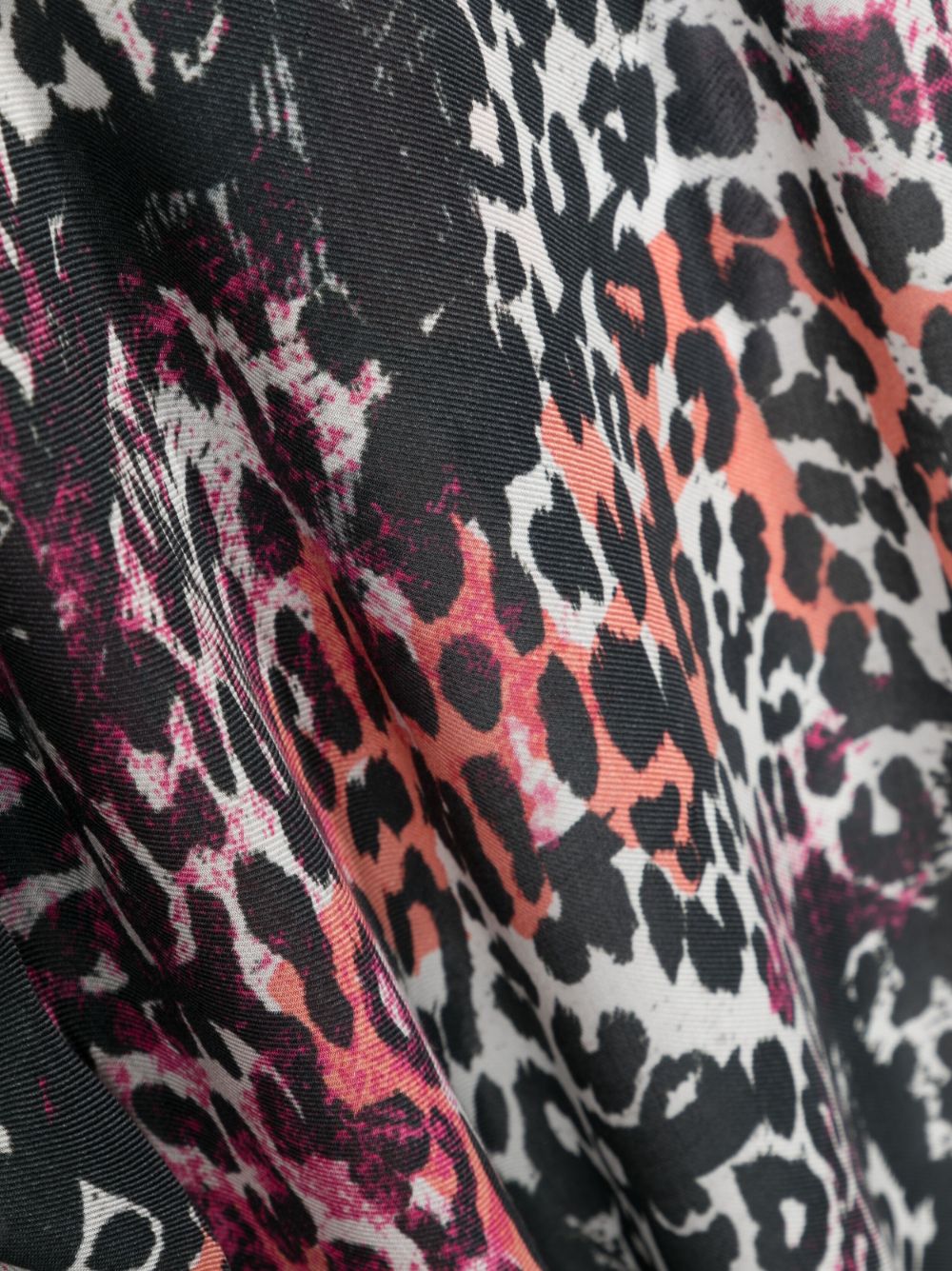 Just Cavalli Sjaal met luipaardprint - Zwart