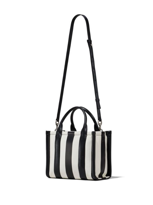 Marc Jacobs Striped Zip-Up Small Tote Bag - ShopStyle