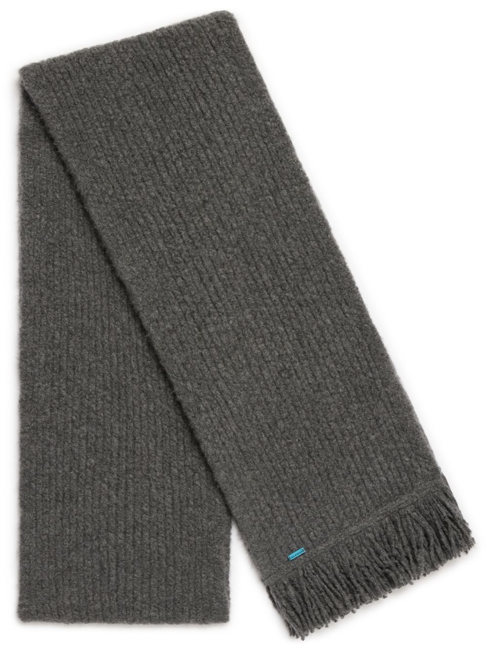 A Finest ribbed fringed scarf