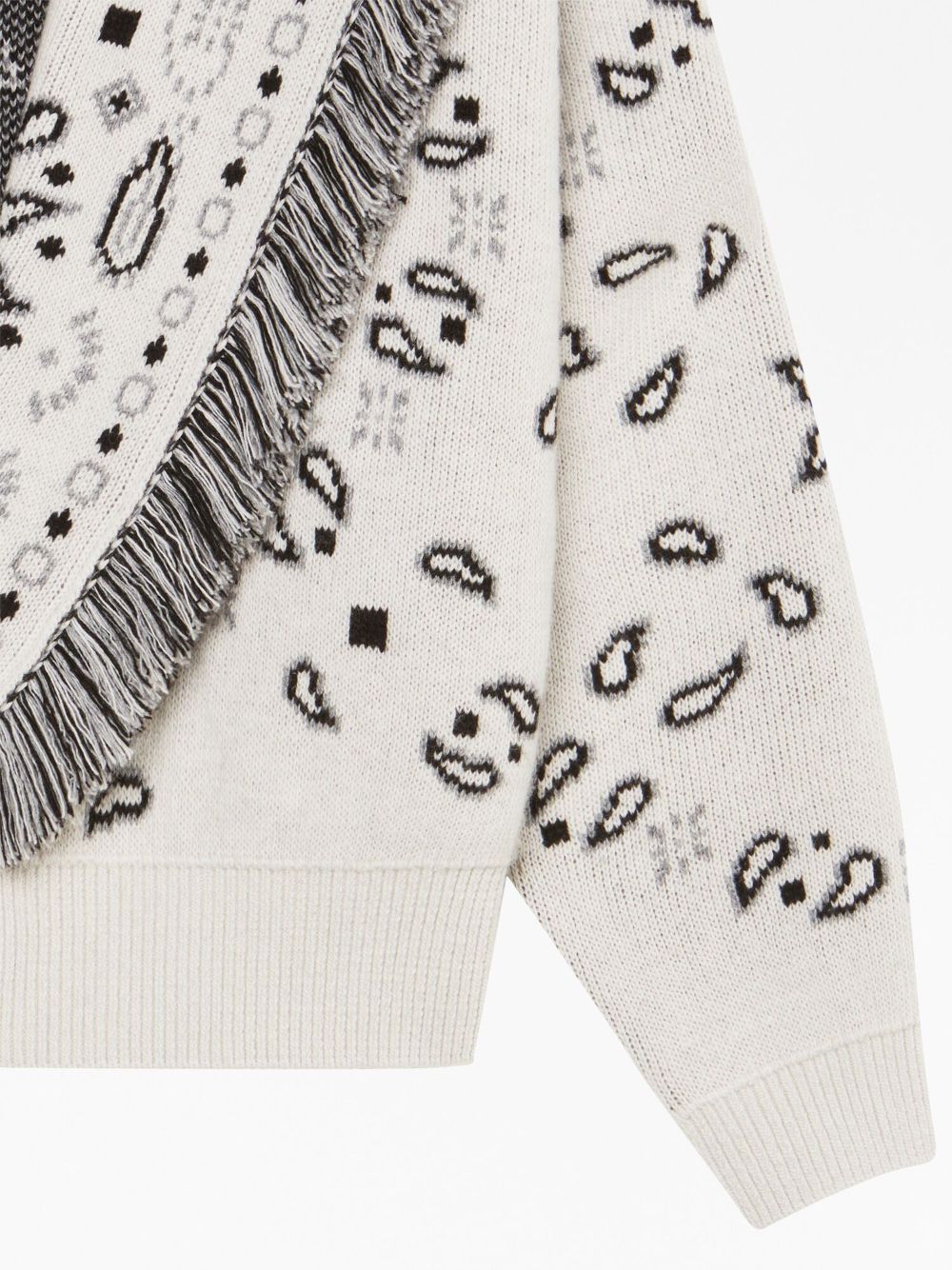 Alanui Bandana Jacquard cropped cardigan Women