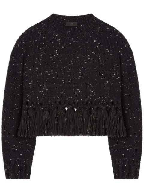 Alanui The Astral tasselled speckle-knit jumper Women