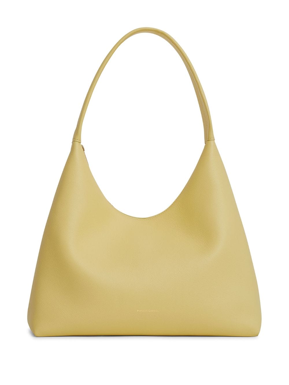 Shop Mansur Gavriel Candy Leather Shoulder Bag In Yellow