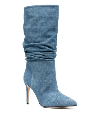 PARIS TEXAS PX1432XLISAMOGANOEBANO 関税送料込 Paris Texas over-the-knee Suede Boots | Black | FARFETCH