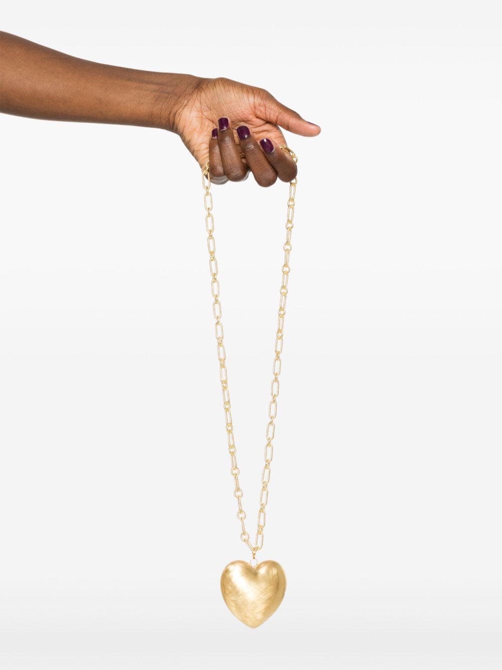 Lauren Rubinski 14kt yellow gold Heart necklace - Goud