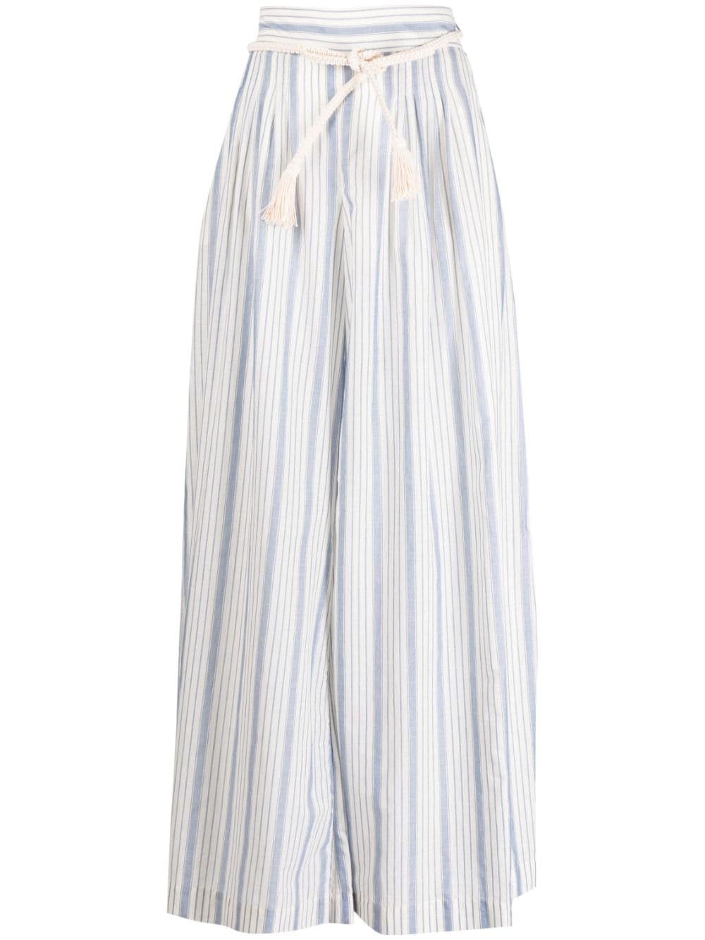 ZIMMERMANN Chintz Striped wide-leg Trousers - Farfetch