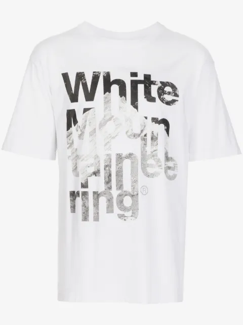 White Mountaineering logo-print cotton T-shirt 