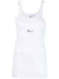 Random Identities logo-print ribbed-knit tank top - White