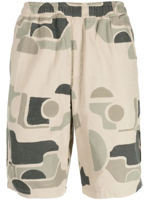 Folk Assembly Maxi Wave-print shorts