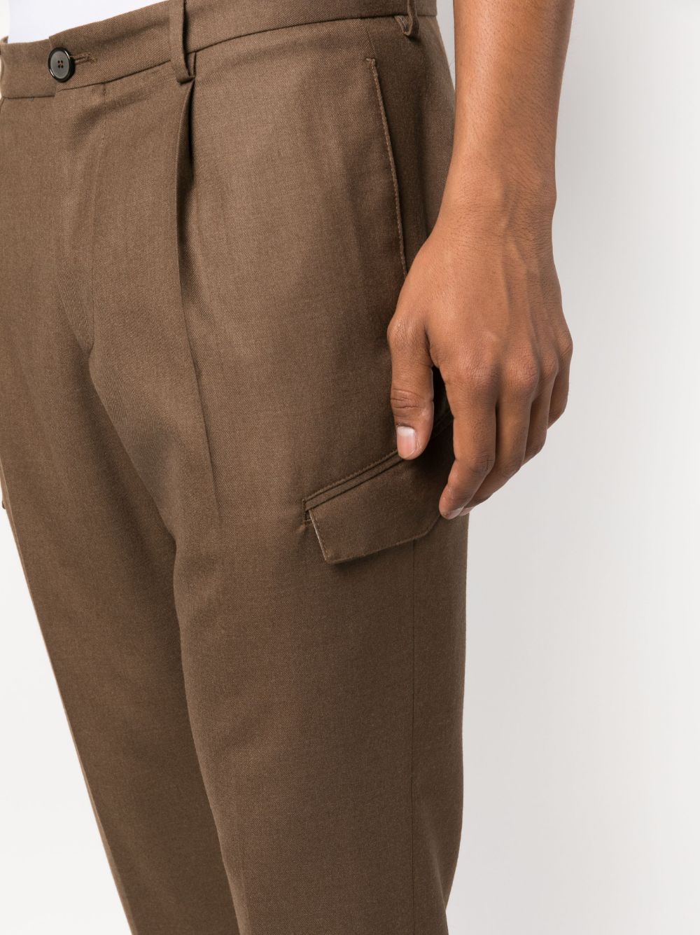 Tagliatore pleated virgin-wool trousers Men