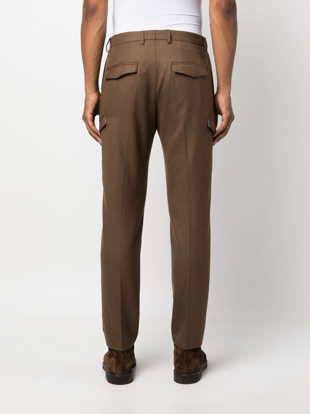 Tagliatore pleated virgin-wool trousers Men