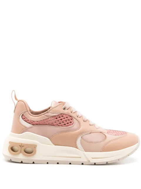 Ferragamo Gancini-embossed panelled sneakers