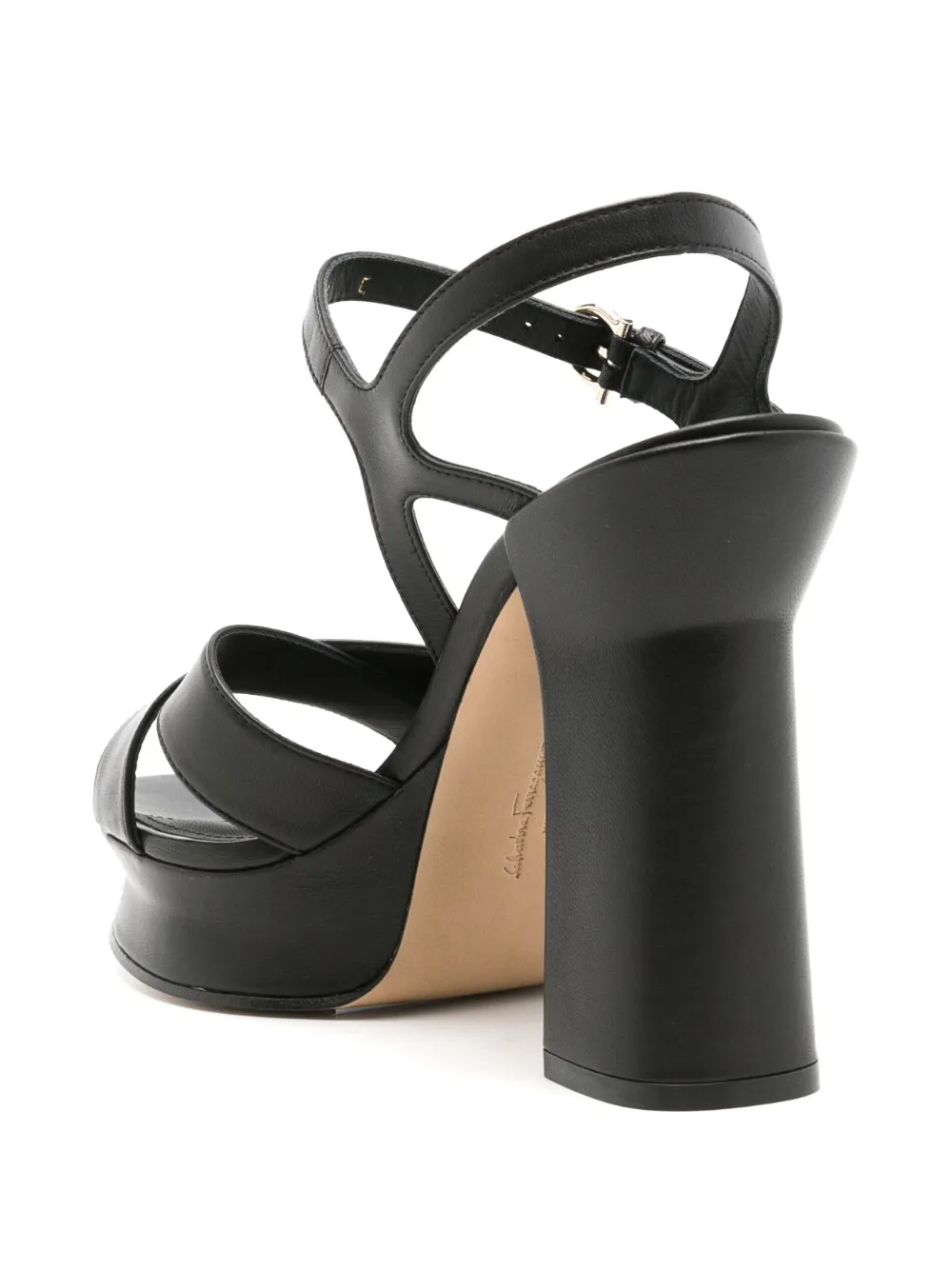 Ferragamo Sandalen met gekruiste bandjes Zwart