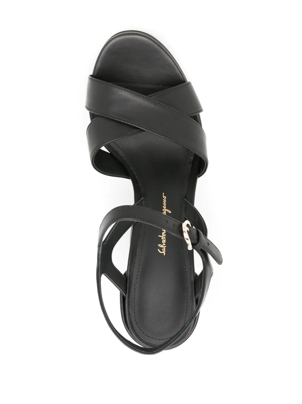 Ferragamo Sandalen met gekruiste bandjes Zwart
