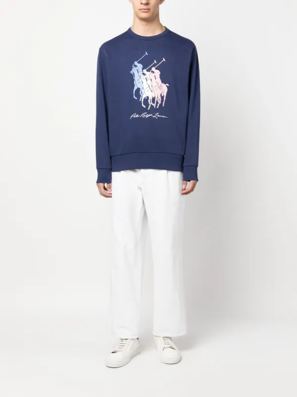 [POLO RALPH LAUREN] RLロゴ ネイビースウェット POLO RALPH LAUREN THE RL FLEECE LOGO SWEATSHIRT | Navy Men's