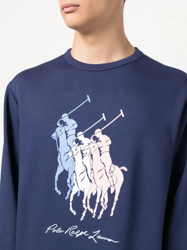 Polo Ralph Lauren ロゴ スウェットシャツ | ブルー | FARFETCH JP