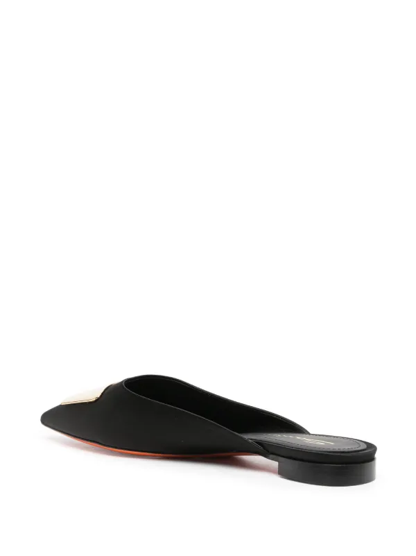 Santoni Sibille Satin Mules Farfetch