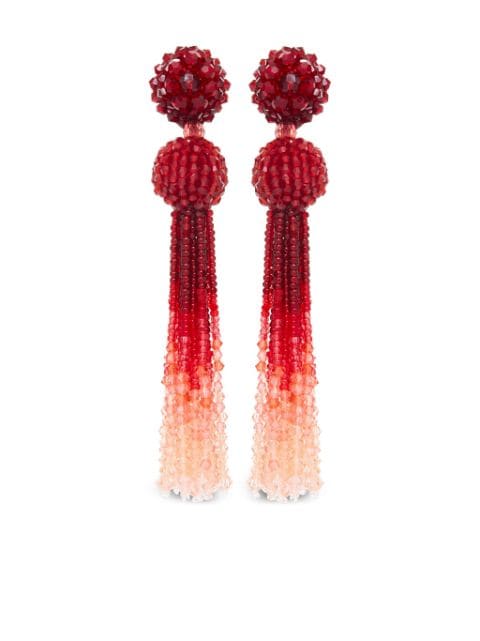 Oscar de la Renta - Degrade Long Tassel earrings