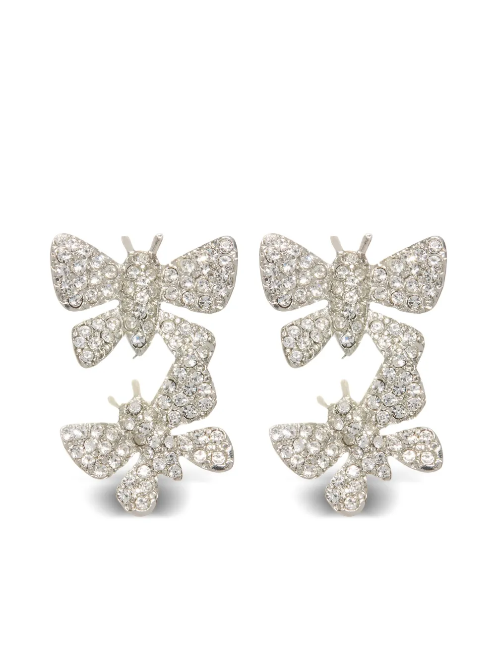 Butterfly clearance crystal earrings