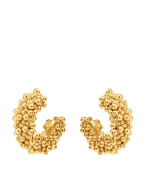 Oscar de la Renta - Bubble polished-finish hoop earrings