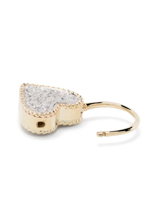 【YVONNE LEON】white gold, citrine and diamond イヤリング Earrings Maxi Soleil - Diamonds, citrines, yellow gold and