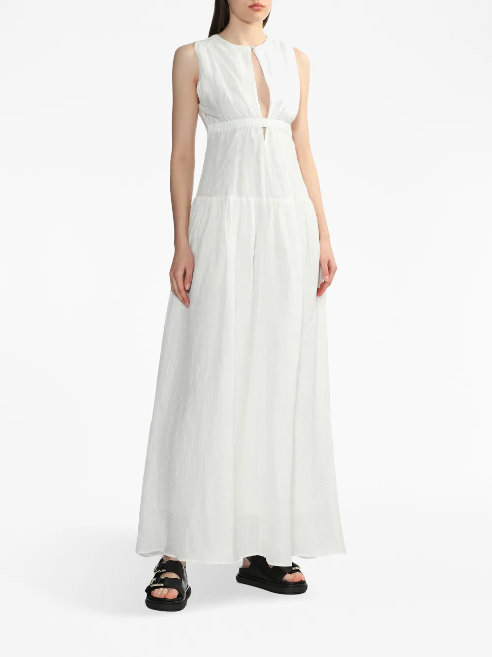 ALOHAS Harper Leather Flat Sandals Farfetch