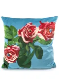 Seletti Roses feather-filling cushion - Blue