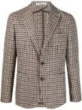 Tagliatore check-pattern long-sleeve blazer - Neutrals